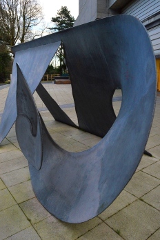 Sculpture outside Ulster Museum, Northern Ireland