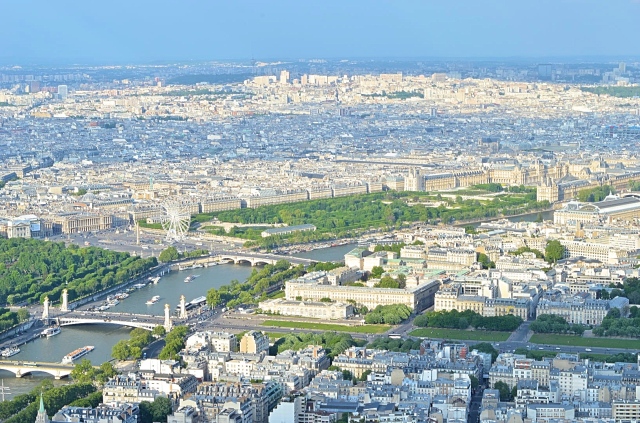 View from Eiffel Tower, Paris, France 